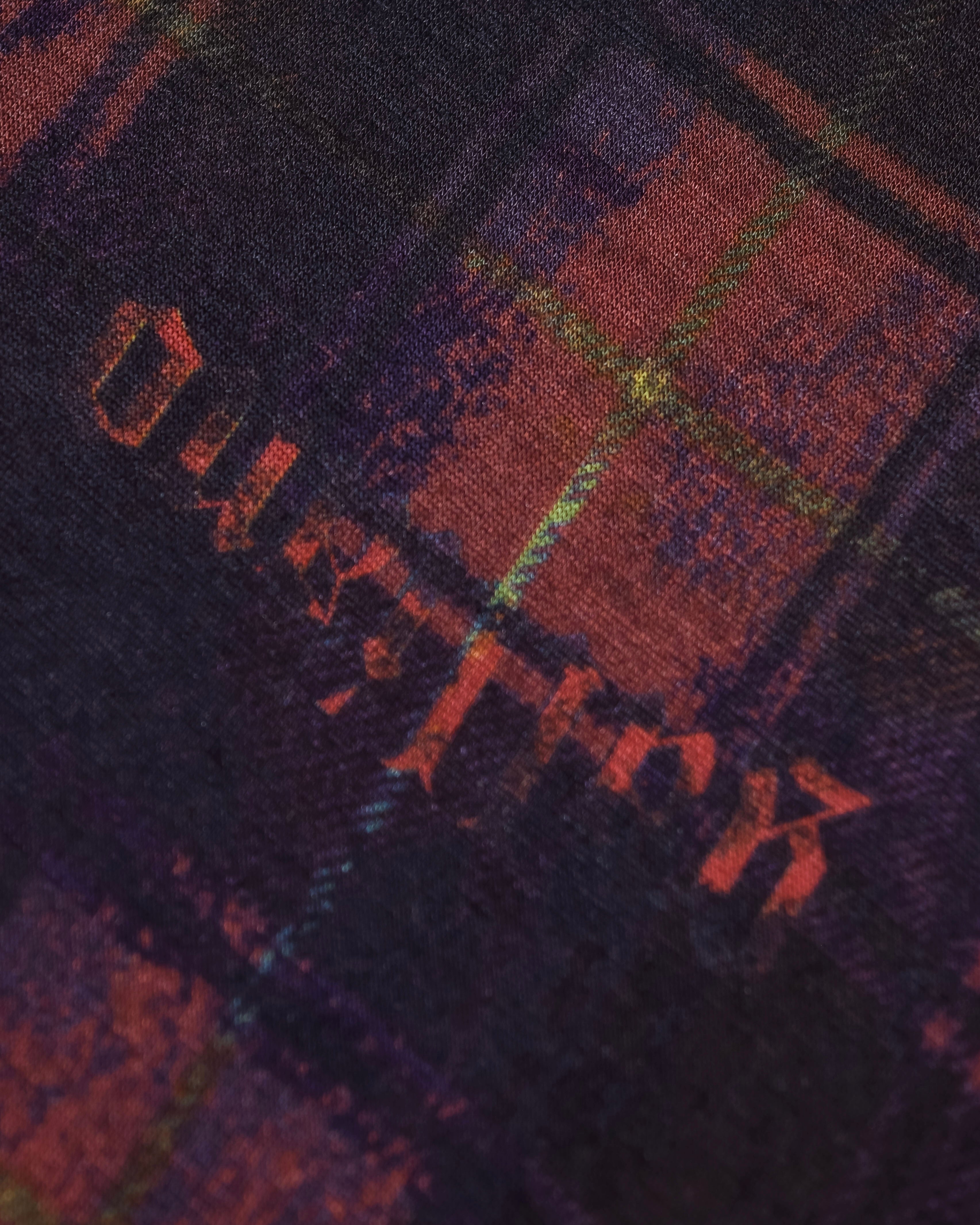 "John Galliano" Layered oriental check pattern pullover