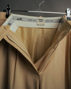 –SPECIAL– “HERMÈS” 90’s silk-lined wool wide trousers