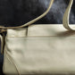 "Chloe" Gold parts design horizontal leather bag