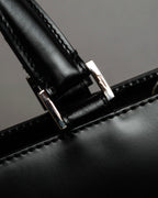 "Salvatore Ferragamo" Gancini motif both sides design leather hand bag