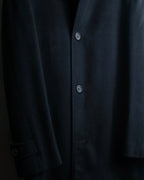 "GIANNI VERSACE" Structured silhouette wool soutien coat