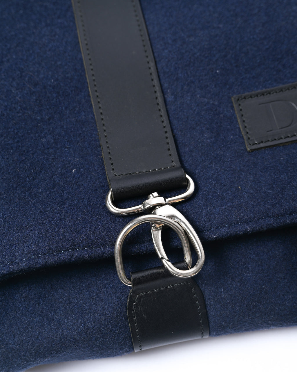 Christian Dior/ Felt Travel Organizer Clutch Bag Navy