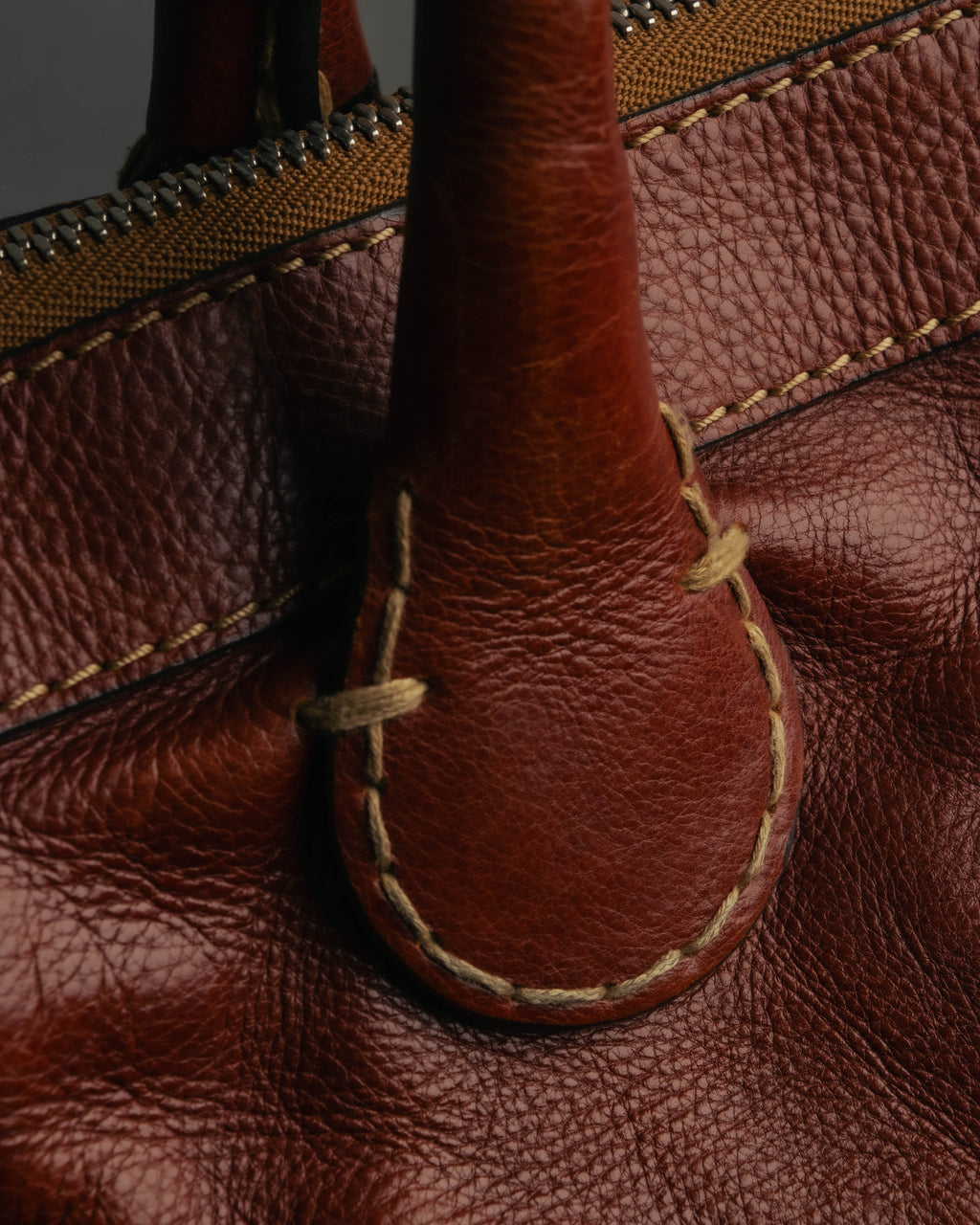 "Chloé" 00's Cognac leather top handle bag