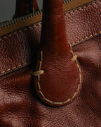 "Chloé" 00's Cognac leather top handle bag