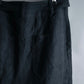 "HERMES" Belted button design linen skirt