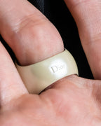 "Christian DIOR" Balloon detail logo design ring