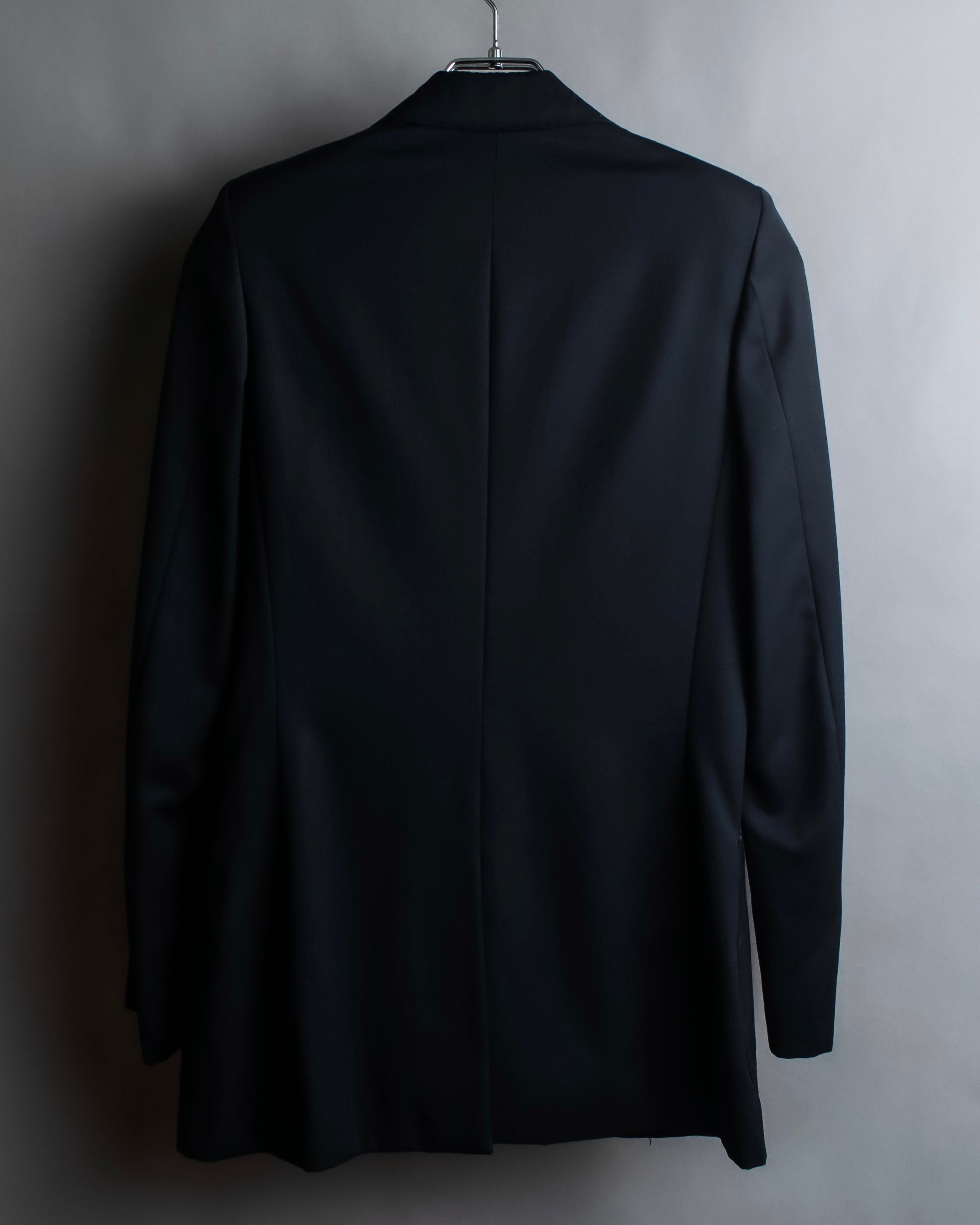 "Chloe" Oversized wool matte black set up