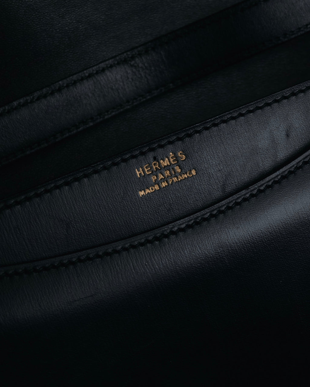 –SPECIAL– "HERMES" 90’s Box calf ring-lock accordion shoulder bag