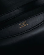 –SPECIAL– "HERMES" 90’s Box calf ring-lock accordion shoulder bag