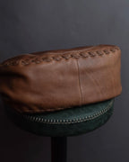 "GUCCI" Charlotte whipstitch hobo leather shoulder Bag