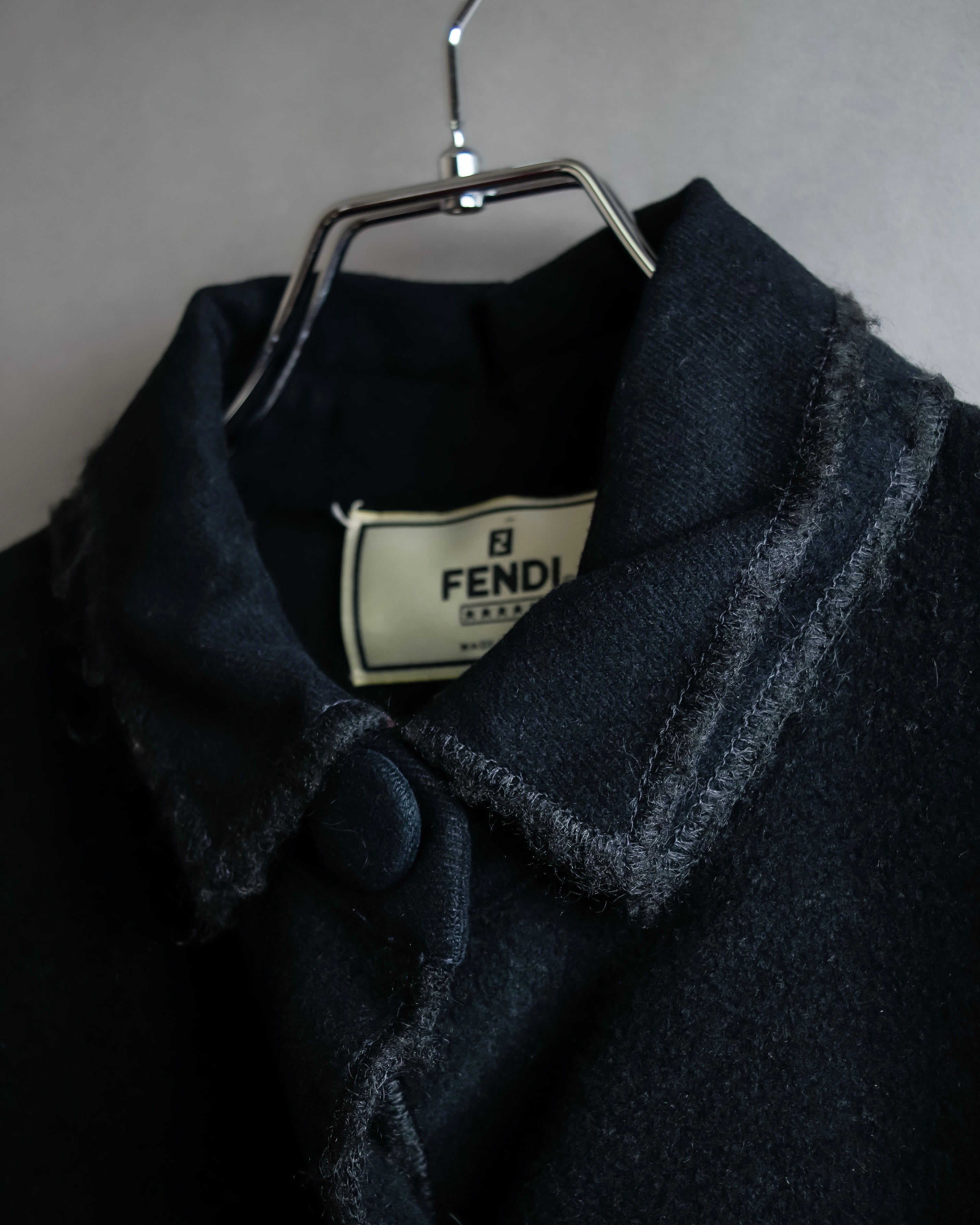 "FENDI" 00'sDouble collar design flared silhouette coat