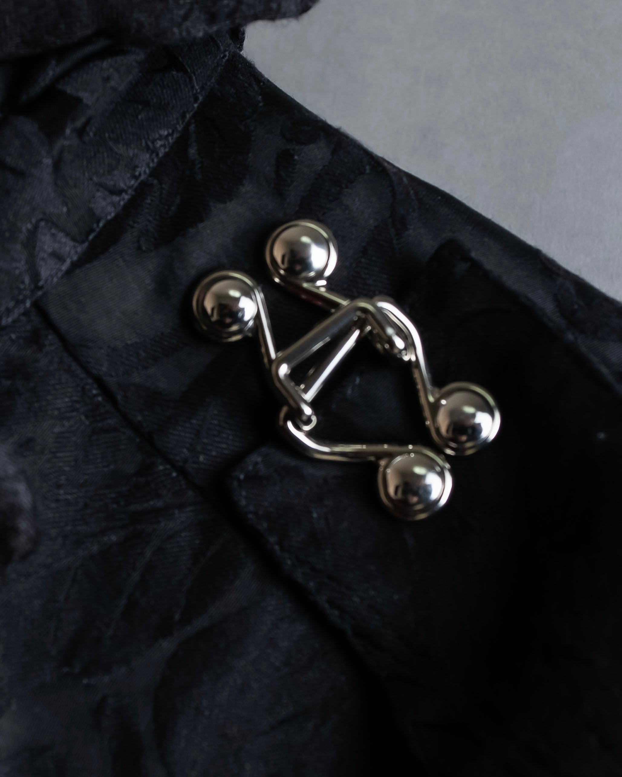 "Olivier Theyskens" Jacquard metal parts design sleeveless dress