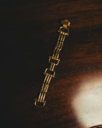 "CELINE" 80's-90's Sculptural horsebit link bracelet