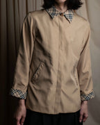 "BURBERRYS" Check reverse design short blouson