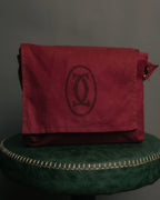 “Cartier” 80’s-90’s Must de Cartier burgundy leather shoulder bag