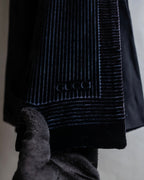 "GUCCI" Shaded pile silk blend long stole