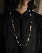 "BALENCIAGA" Leaf motif bijou santoire necklace