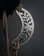 “VALENTINO GARAVANI” 2010’s Crystal embellished tassel cord belt