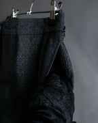 "Maison Martin Margiela" Geometric pattern high waist slim slacks