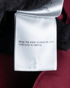 "GUCCI" Beautiful burgundy color silk bowtie shirt