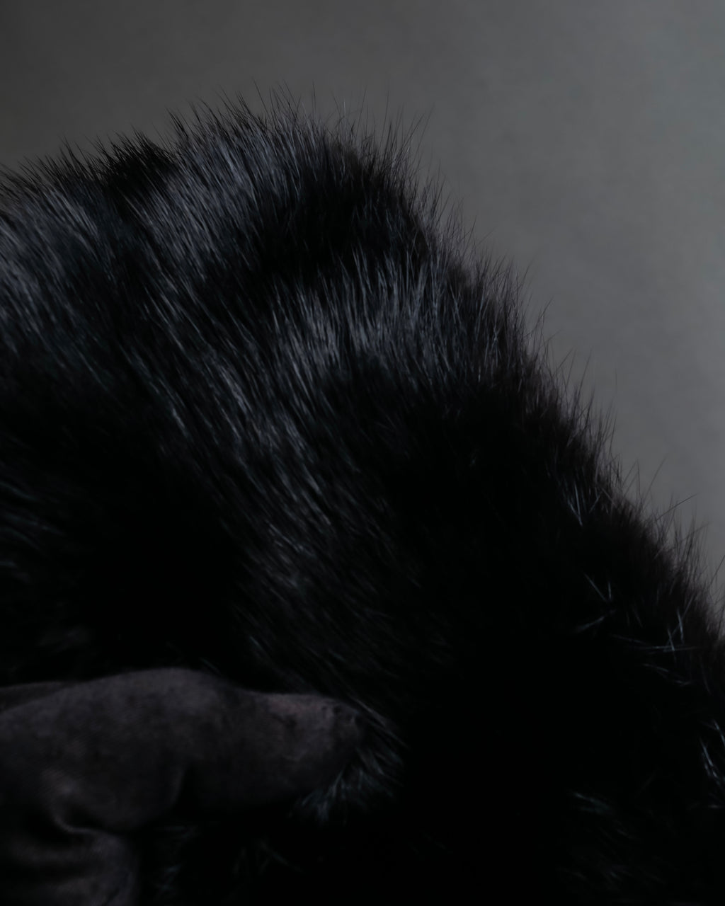 "MARNI" Faux fur collar＆mixed material docking accessory