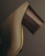 "Sergio Rossi" 10's Minimal leather mule sandals