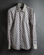 “COMME des GARÇONS HOMME DEUX” 17AW Polka dot stripe shirt