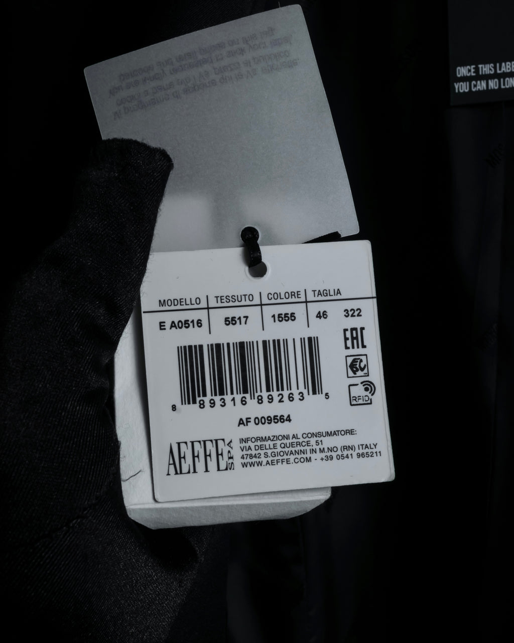 “MOSCHINO” Satin lapel double-breasted tuxedo jacket