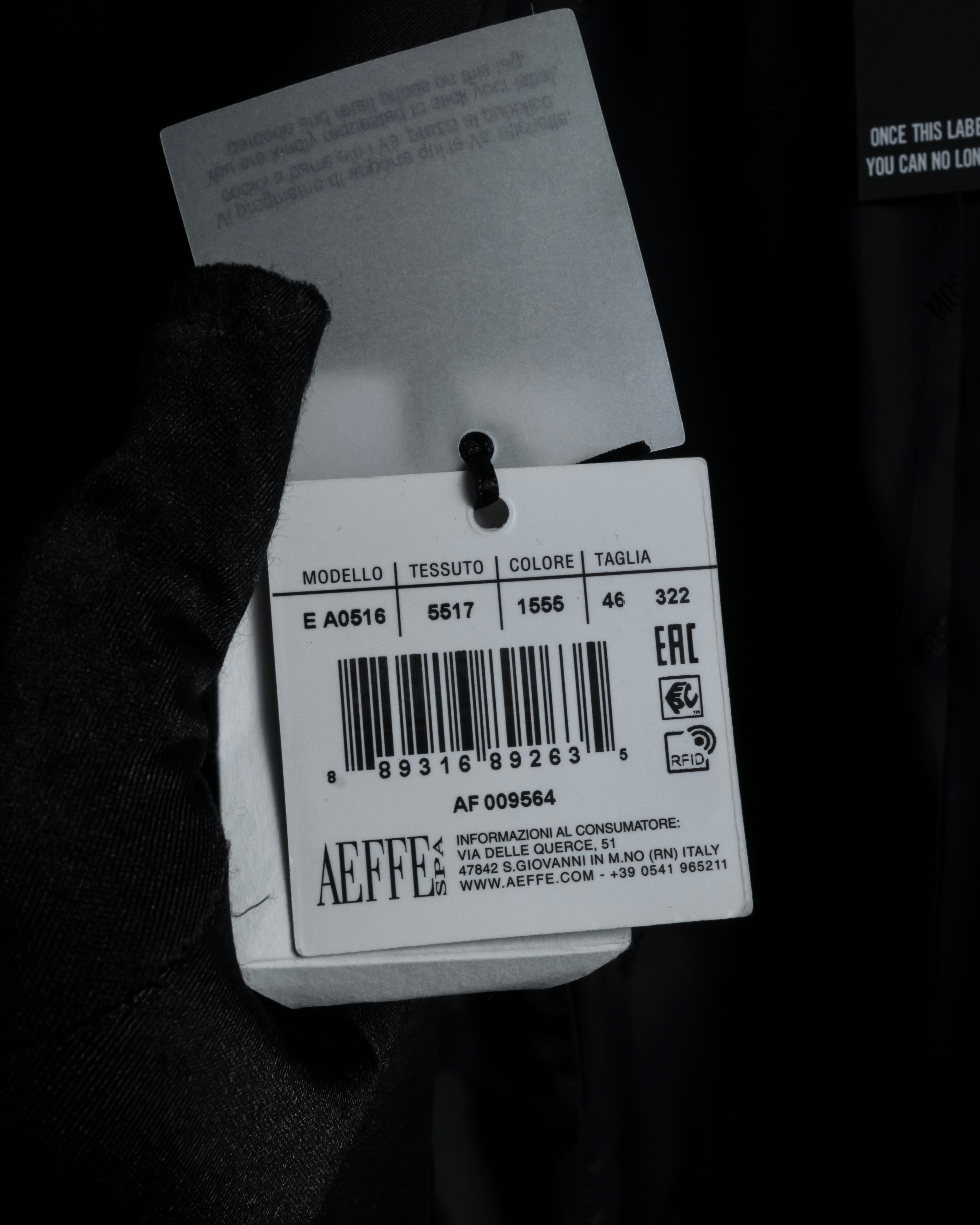 “MOSCHINO” Satin lapel double-breasted tuxedo jacket