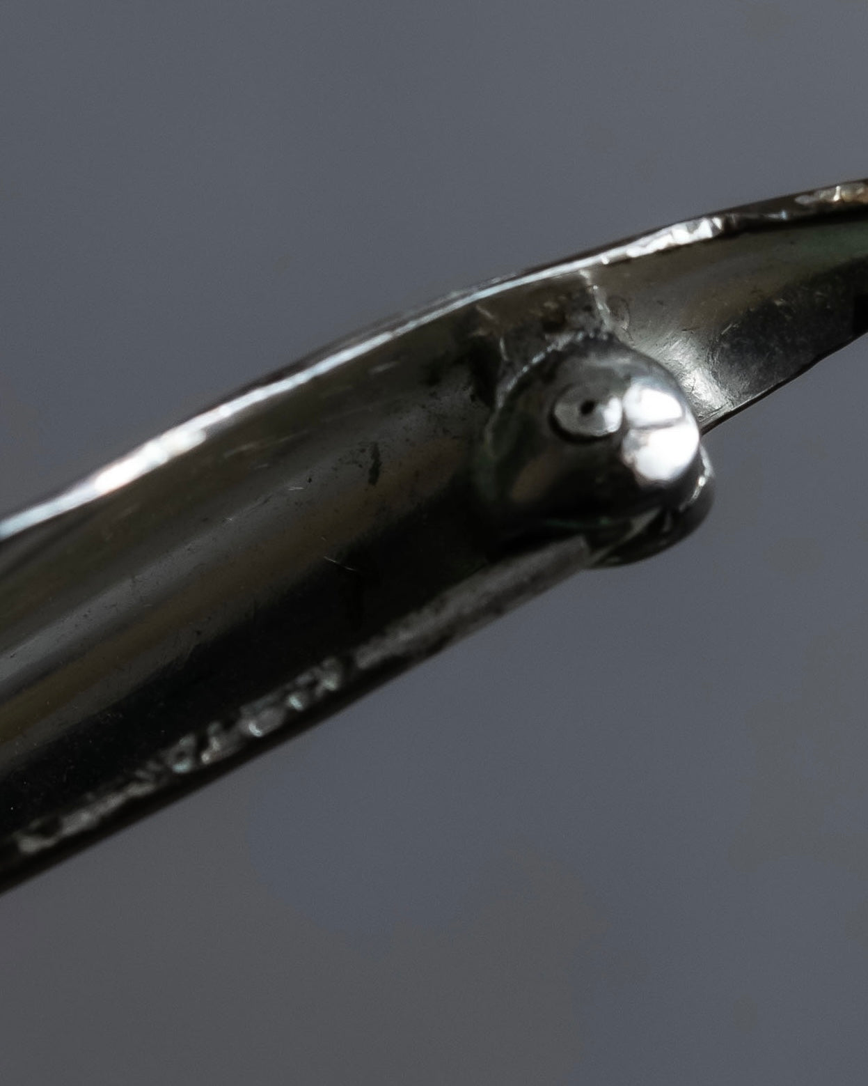 "Christian Dior" Relief motif silver 925 brooch