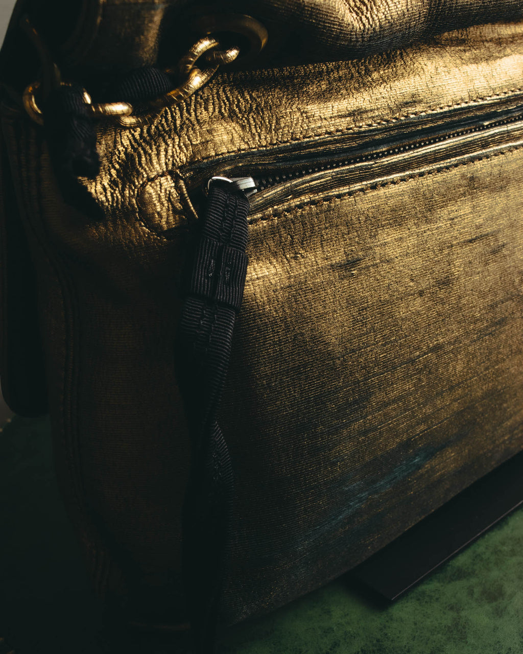 “LANVIN” 2008-2015 Metallic Happy shoulder bag