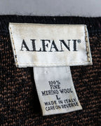 "Vintage chepron striped fine merino wool knit pullover"