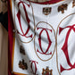 "Cartier" 2C logo printed silk square scarf