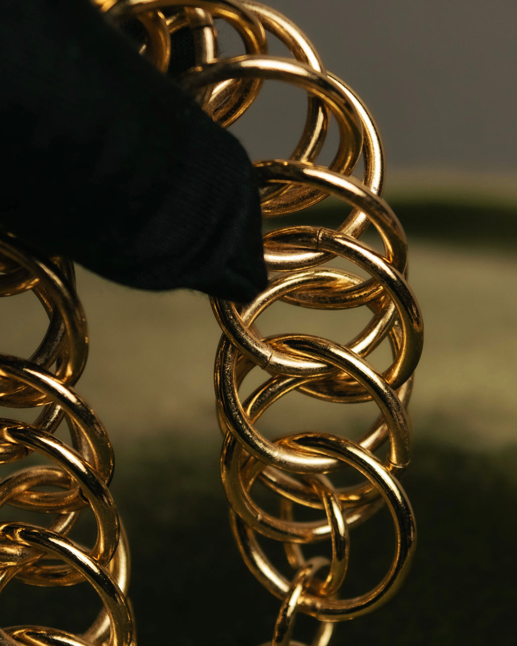 “LOEWE” 90’s-00’s gold ring chain bracelet