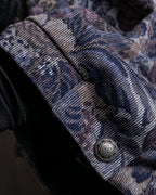 Vintage jacquard floral pattern jacket