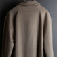 "BURBERRY" Angora mix mid length stand up collar coat