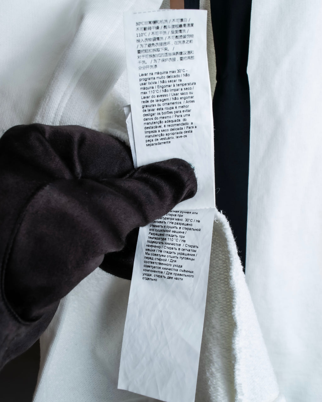 "N21 NUMERO VENTUNO" Back ribbon detail crew neck T-shirt