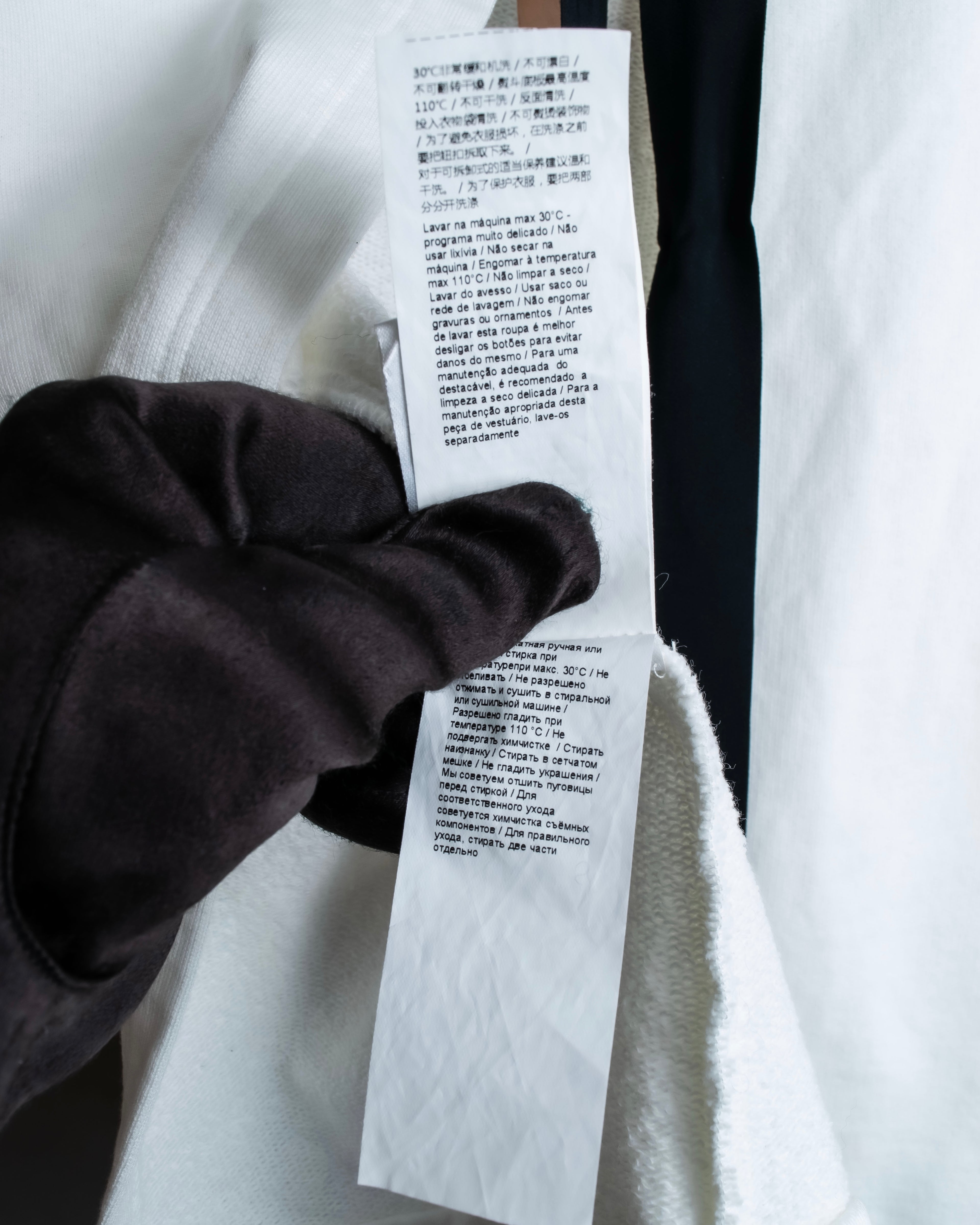 "N21 NUMERO VENTUNO" Back ribbon detail crew neck T-shirt