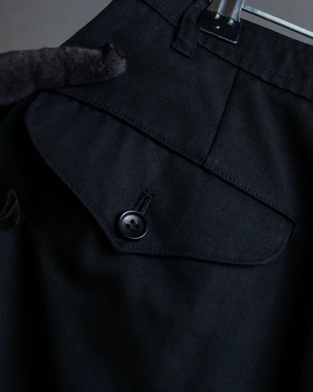 "COMME des GARCONS" Wool gabardine flare maxi length skirt