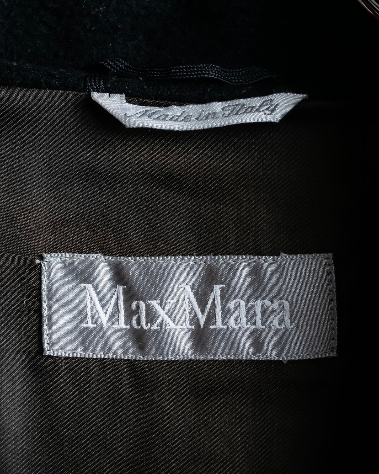 "Max Mara"  Large lapel double breasted melton chester coat