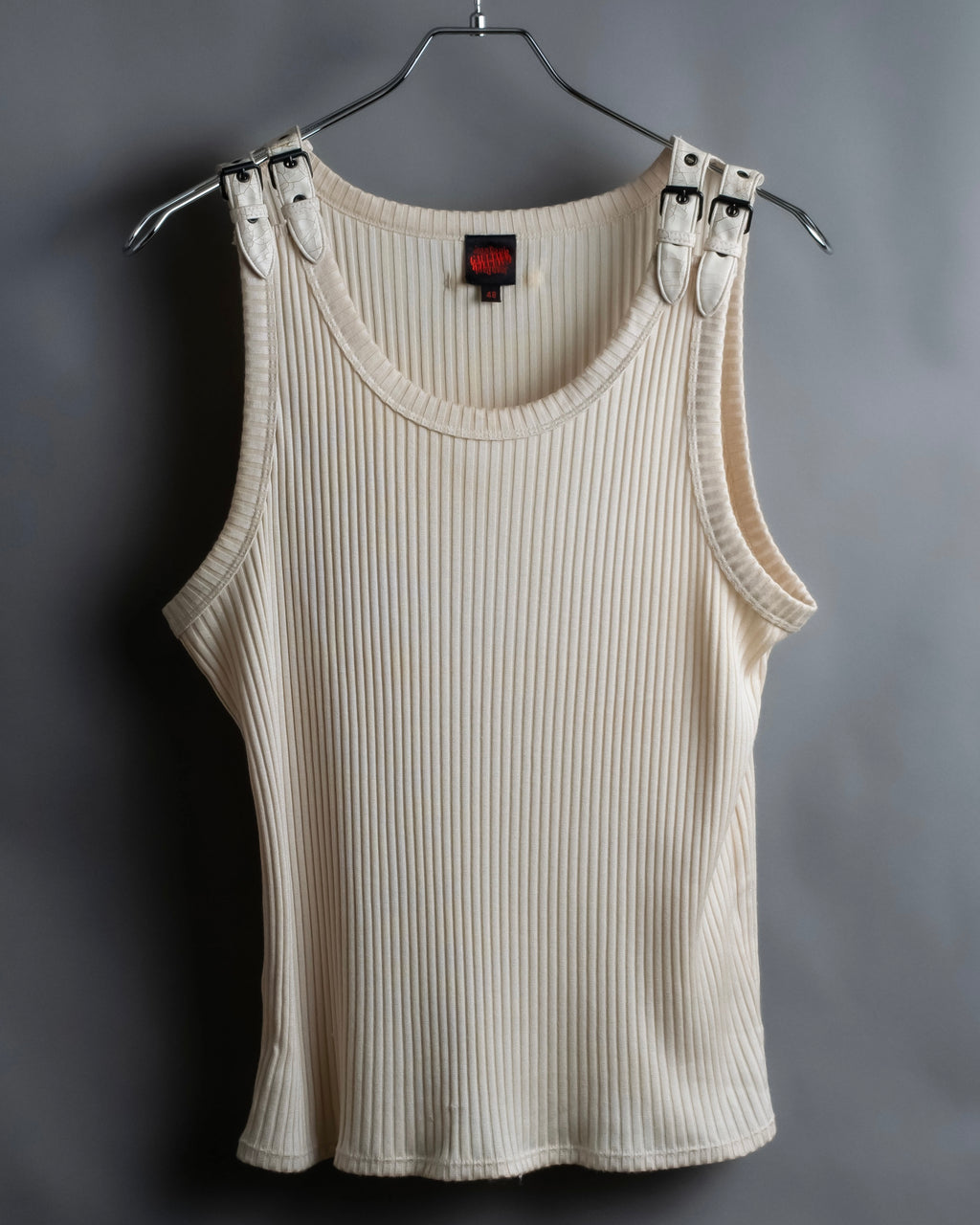 “Jean Paul Gautier” Double belted shoulder designed tank top