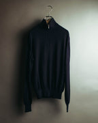 "Loro Piana" 00's-10's Refined cotton half-zip sweater