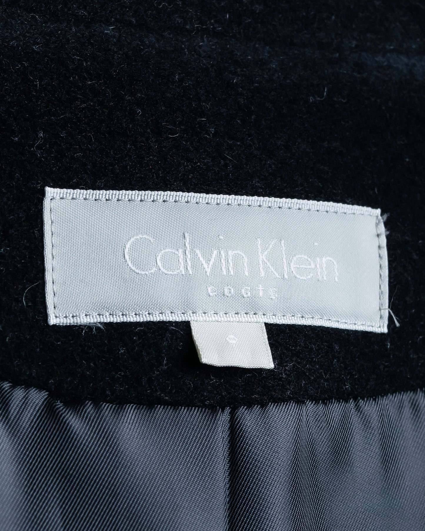 "CALVIN KLEIN" Oversized 5 button soutien collar coat