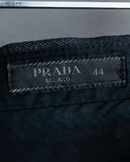 "PRADA" Wool cotton mix navy blue slacks