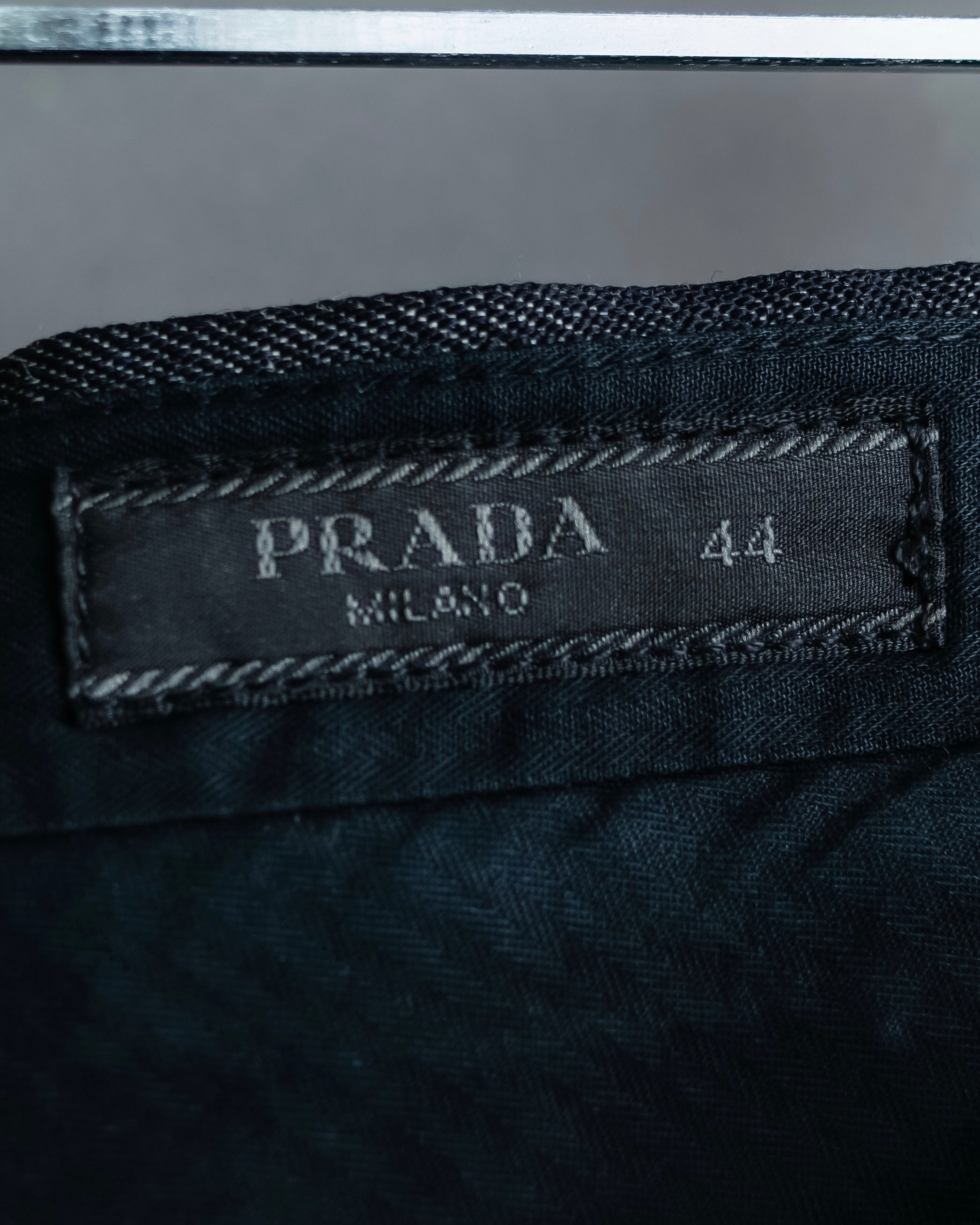 "PRADA" Wool cotton mix navy blue slacks