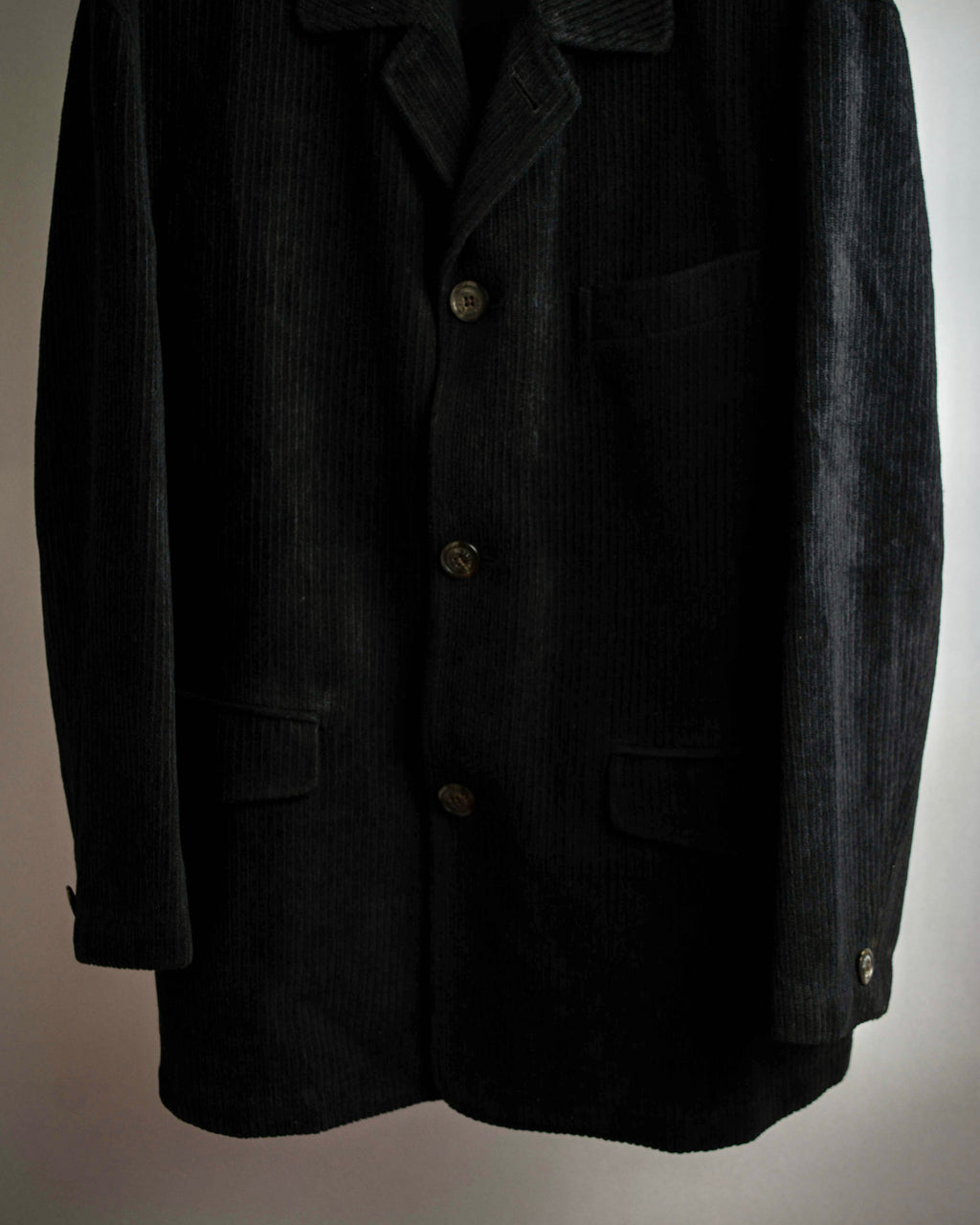 "BURBERRY" Thick wale corduroy oversized tailored jacket