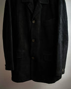 "BURBERRY" Thick wale corduroy oversized tailored jacket