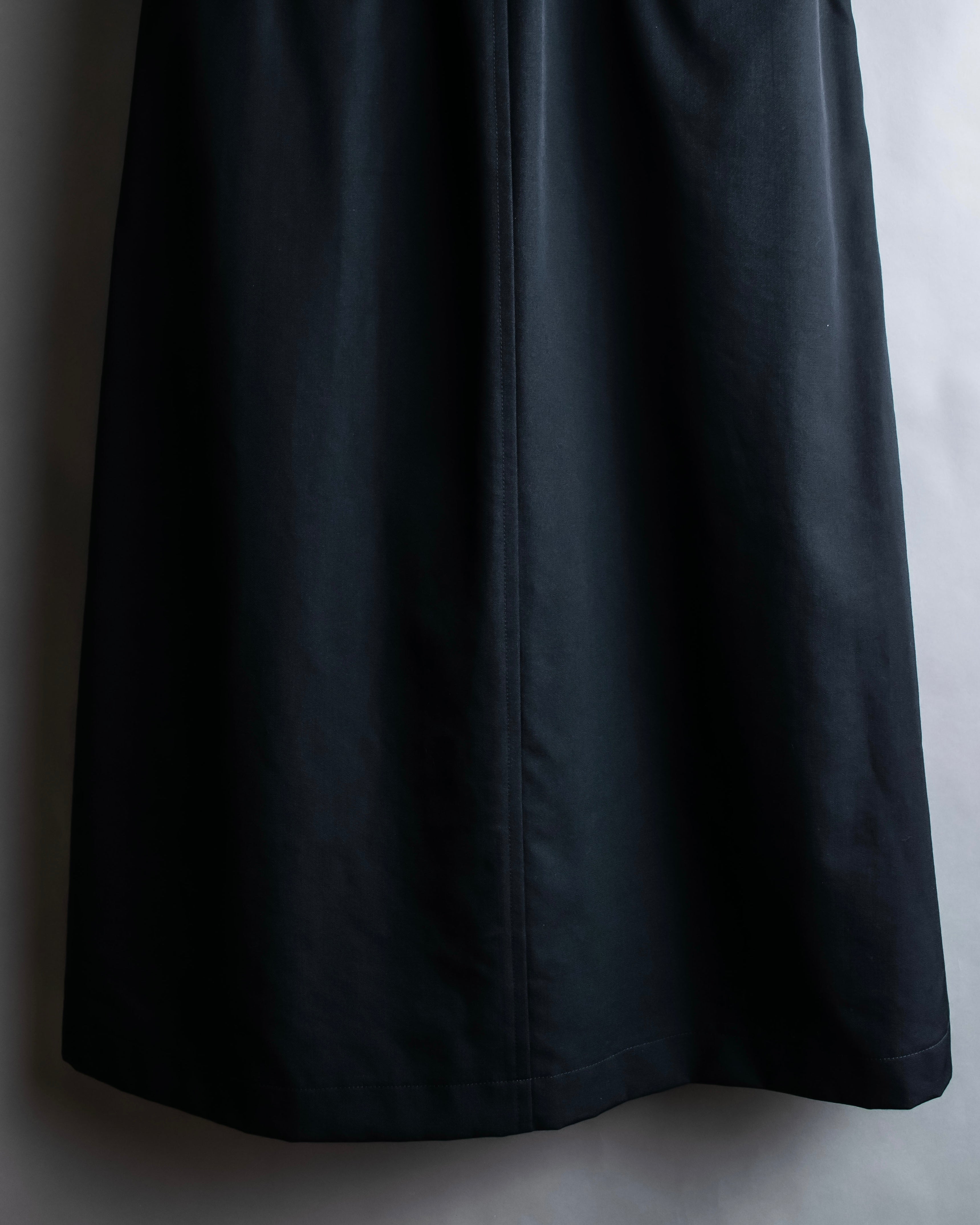 "COMME des GARCONS" Wool gabardine flare maxi length skirt