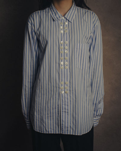 -SPECIAL-“ COMME des GARÇONS HOMME PLUS” 2015SS Multi button striped shirt