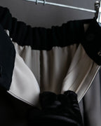 "LANVIN en Bleu" Sheer layered sarouel wide pants